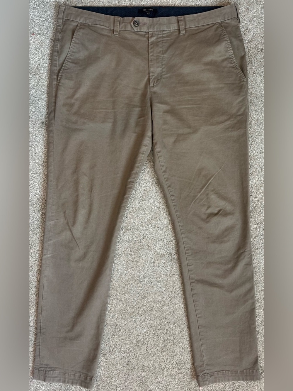 🔥 Ted Baker London Tincere Slim Fit Stretch Chinos Taupe 38x31 Tag 36R